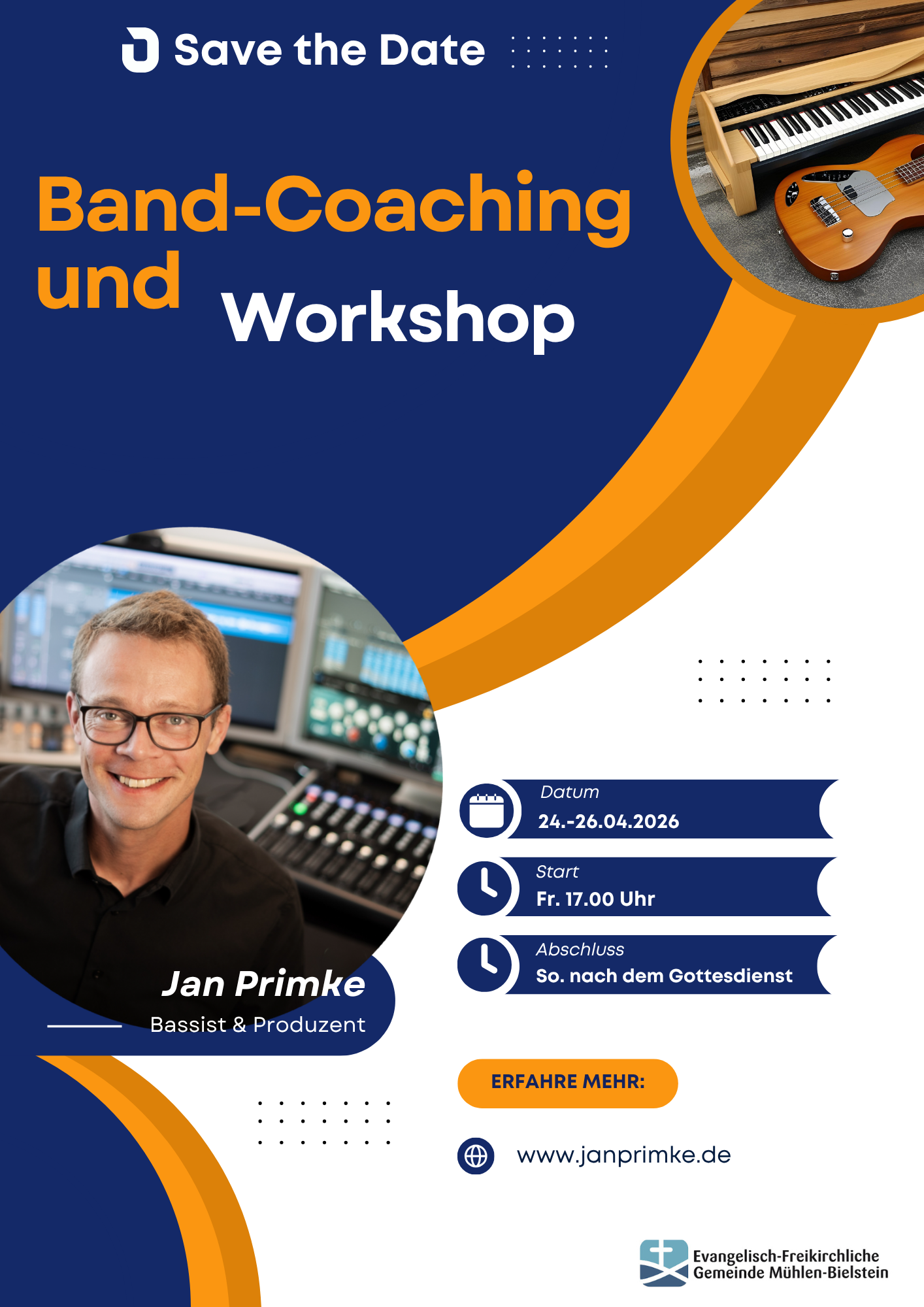 Band Coaching und Worshop mit Jan Primke